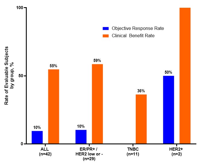 Objective Response Rate (ORR) and Clinical Benefit Rate (CBR) in the Bria-IMT™ Phase 1/2 Study