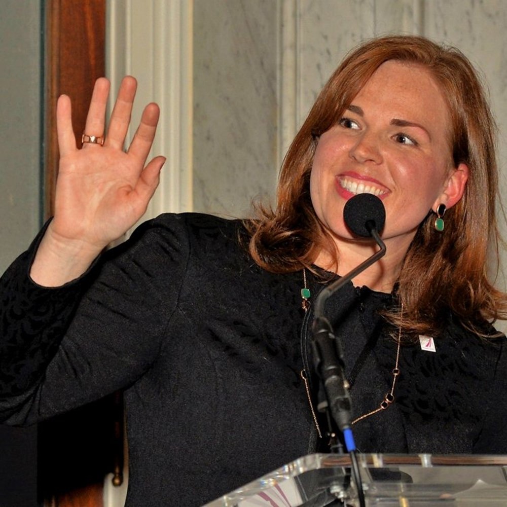 Dr. Drakeman speaking at the Power Shift Forum for Women in the World Economy hosted by the Library