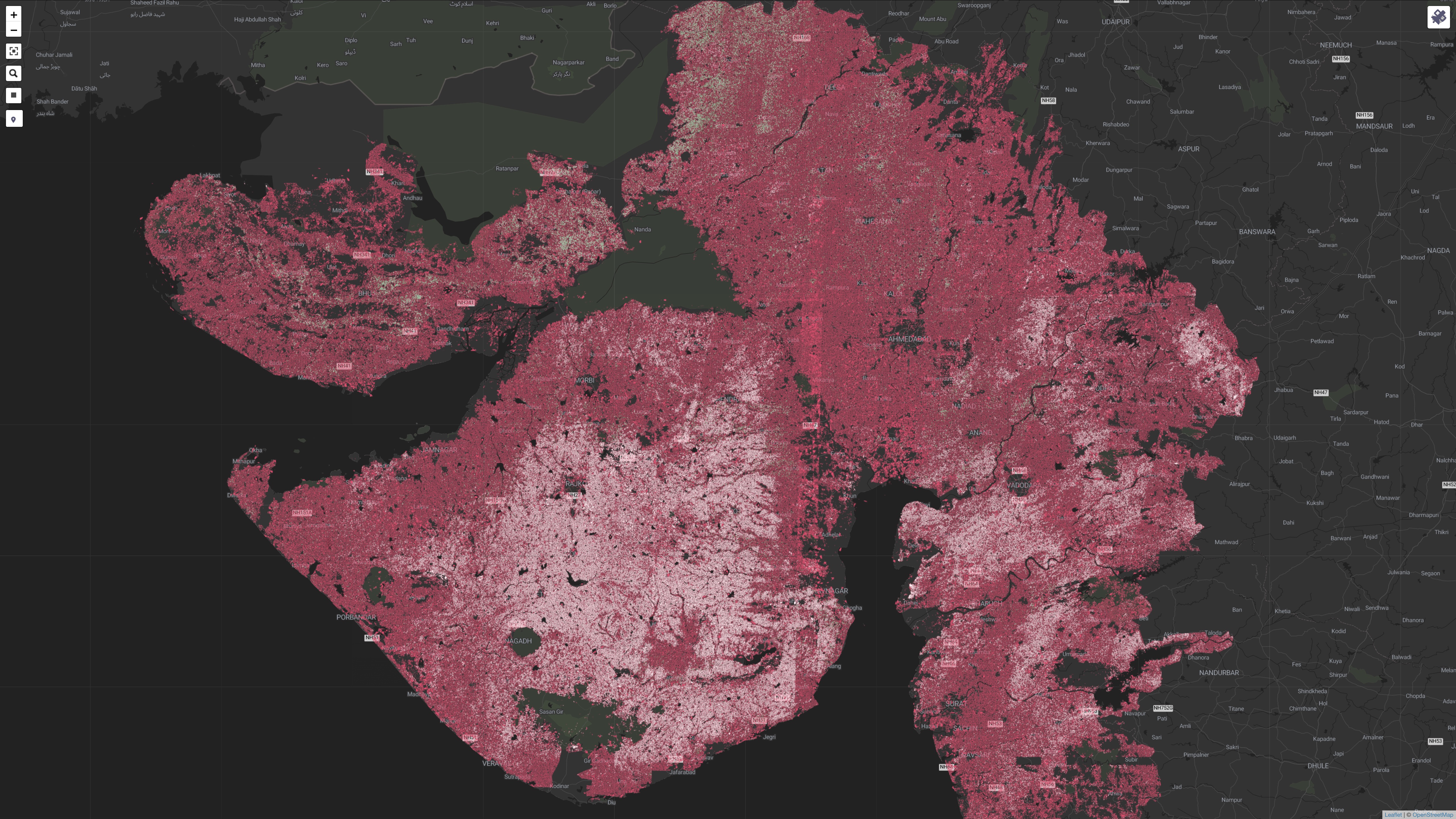 View of Gujarat in the CoCuRA software