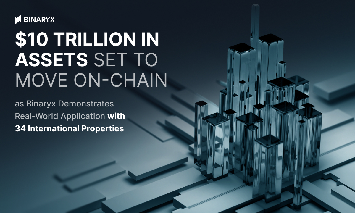 $10 Trillion in Assets Set to Move OnChain as Binaryx Demonstrates Real World Application with 34 International Properties