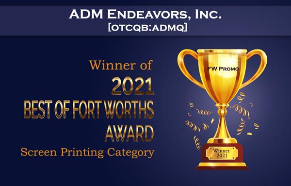 ADMQ-Screen Printing Award