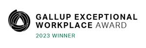Gallup Exceptional Workplace Award Logo 2023