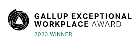 Gallup Exceptional Workplace Award Logo 2023
