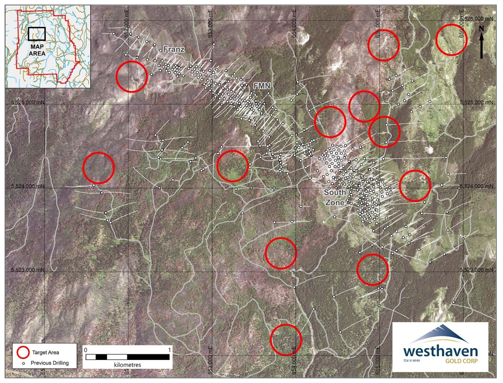 Plan Map of Proposed Summer Drilling