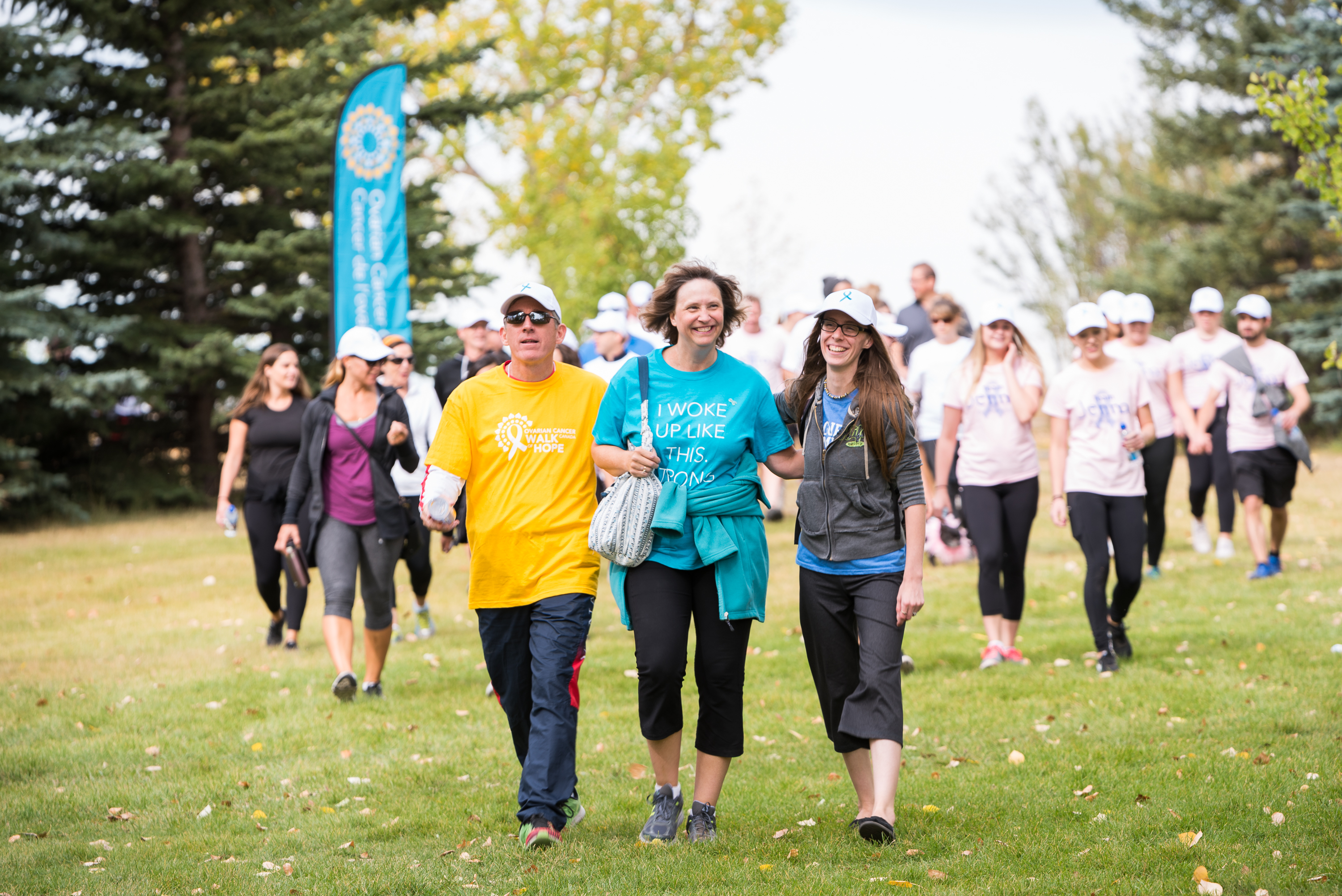 Participants at a previous Ovarian Cancer Canada Walk of Hope in Calgary.