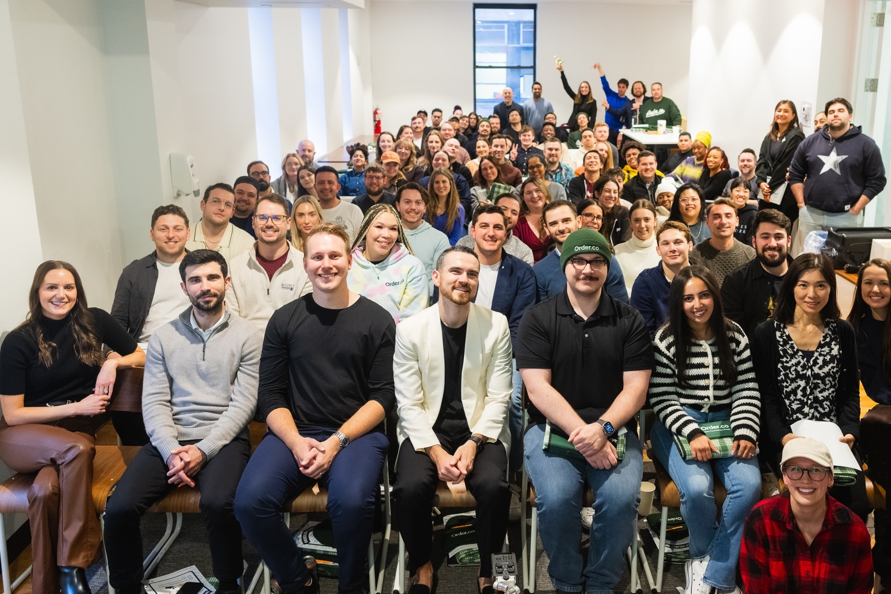 order.co team photo in the nyc hq