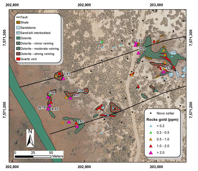 Novo Resources: Near-Mine High-Grade Mineralization Confirmed 3 km