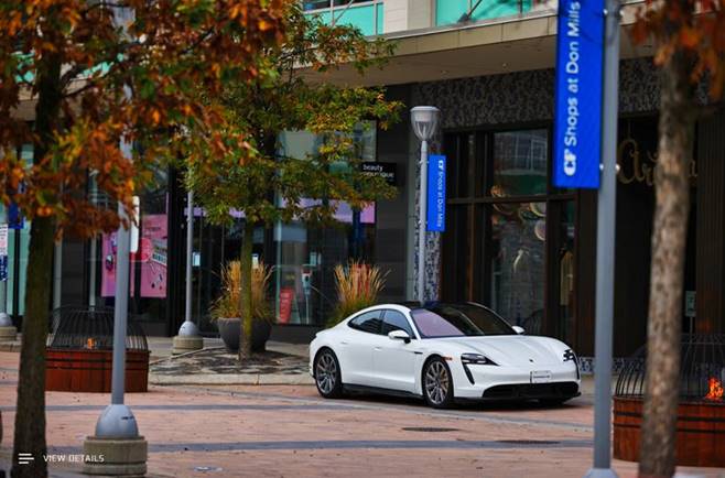Porsche Canada partners with Cadillac Fairview to provide Taycan test drive experiences in select locations