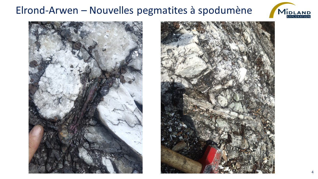 Figure 4  Elrond-Arwen-Nouvelles pegmatites à spodumène