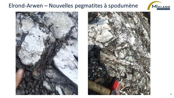 Figure 4  Elrond-Arwen-Nouvelles pegmatites à spodumène