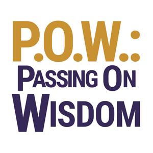 Title graphic for the new documentary, P.O.W.: Passing on Wisdom