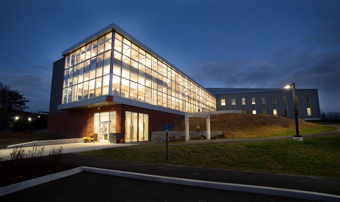 Harold Alfond Hall - Exterior at Night