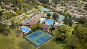 Image shows the Rolling Hills Swim & Tennis club in Novato California, now owned by Bay Club