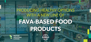 Producing healthy options with a new line of fava-based food products