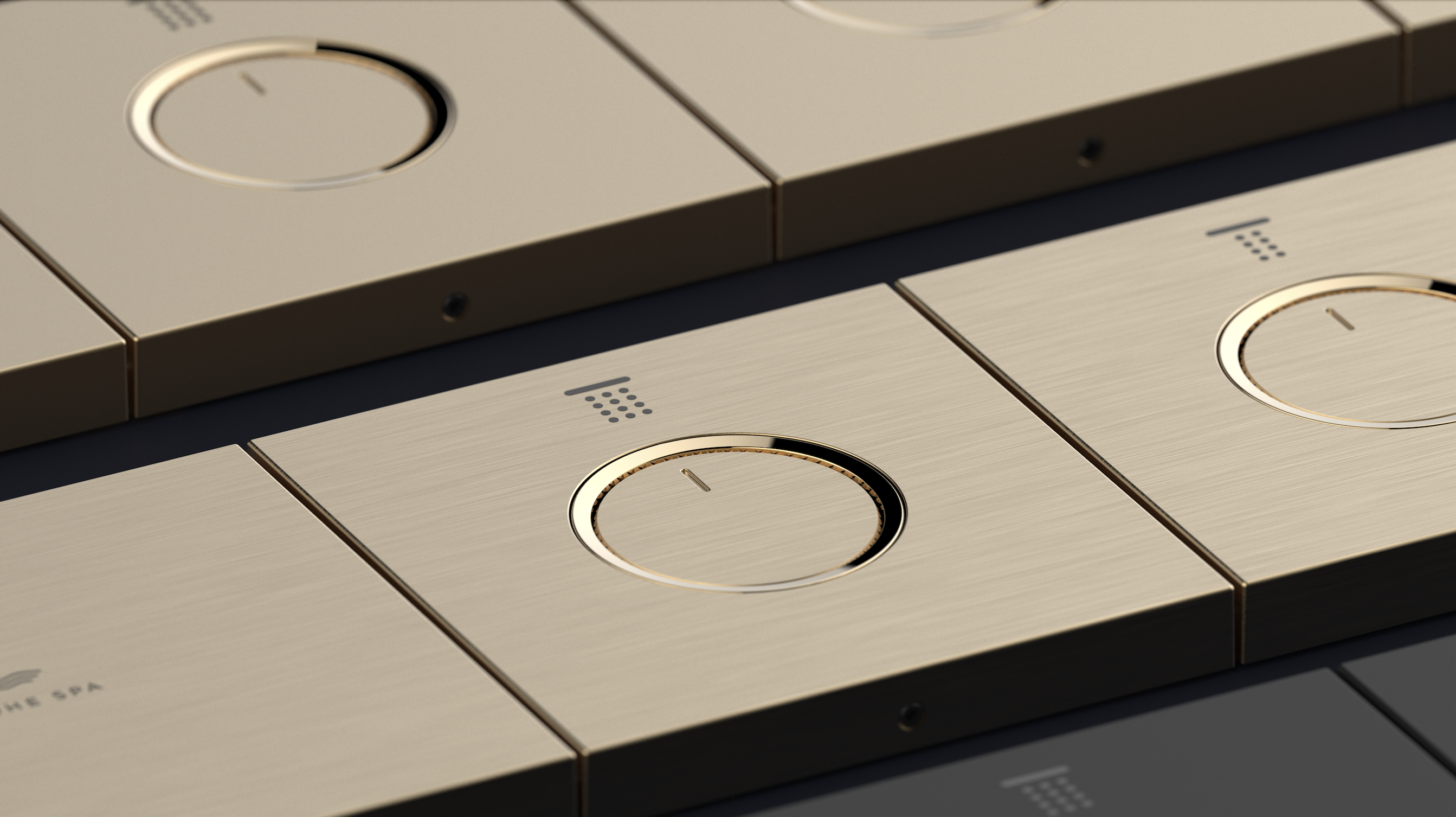 GROHE SPA’s Grotherm Aqua Tiles offers intuitive control across multiple outlets.