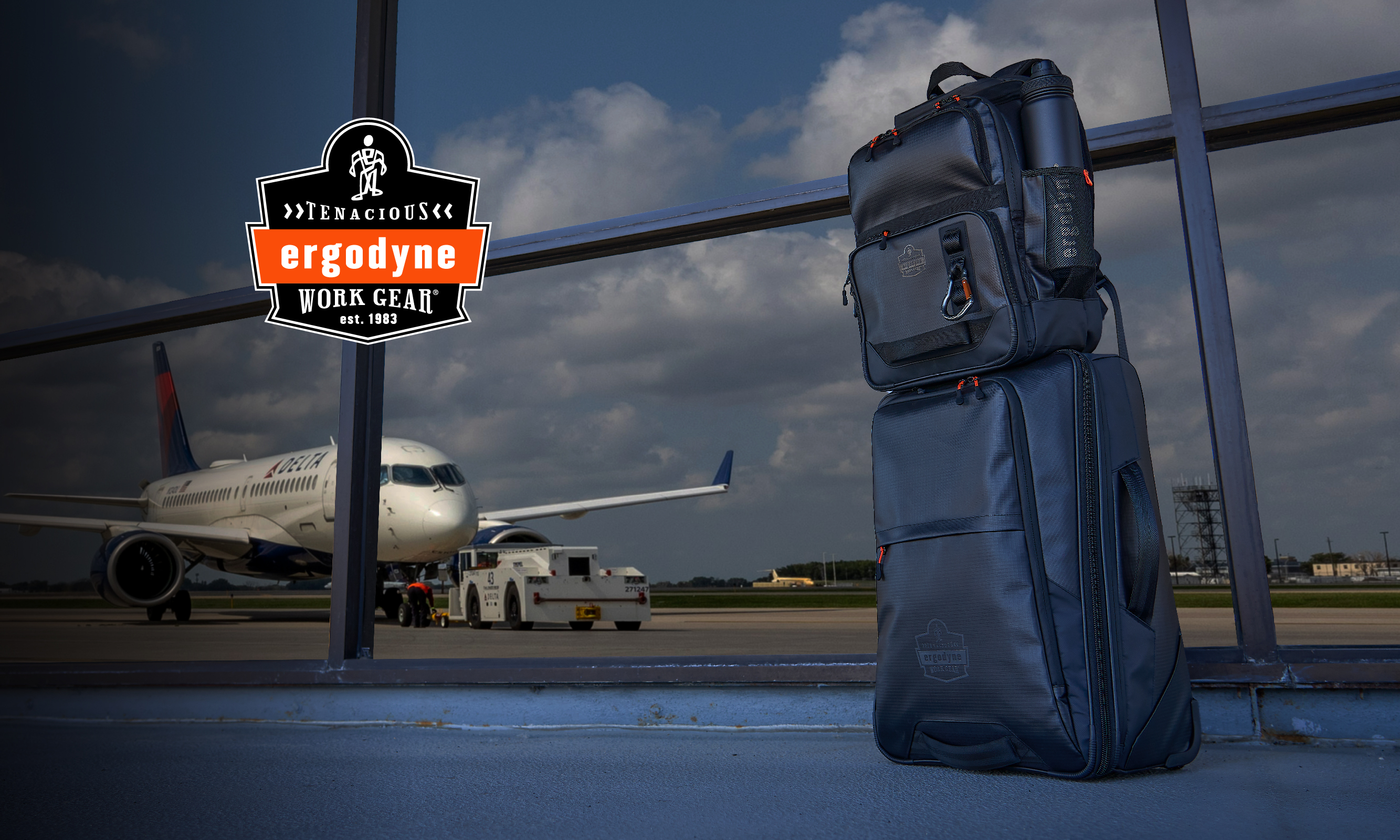 Featuring an updated softside carry-on luggage and mobile office backpack