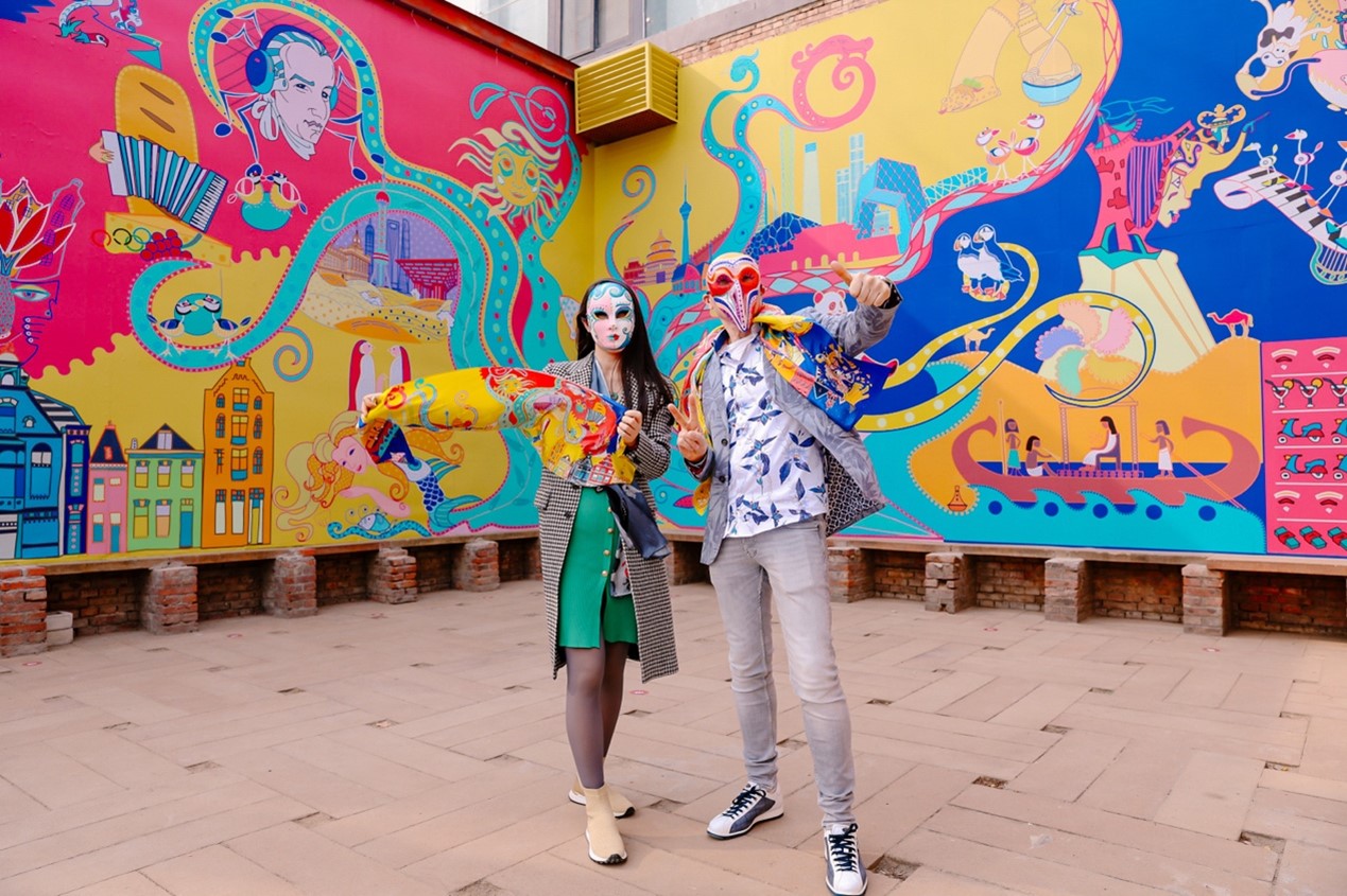 Artists from the international artist group “Toyism”