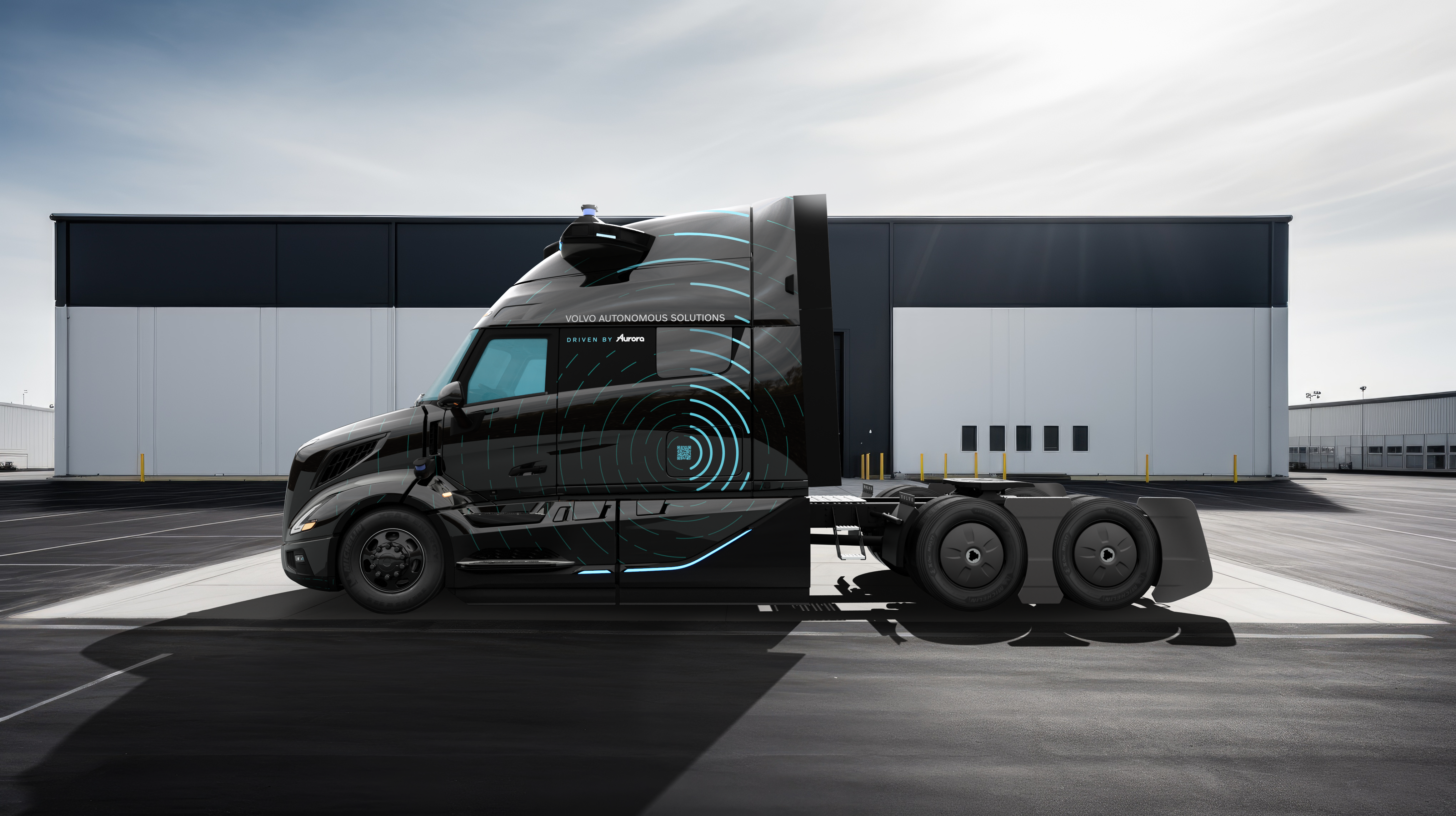 Volvo VNL Autonomous Truck (Side View)