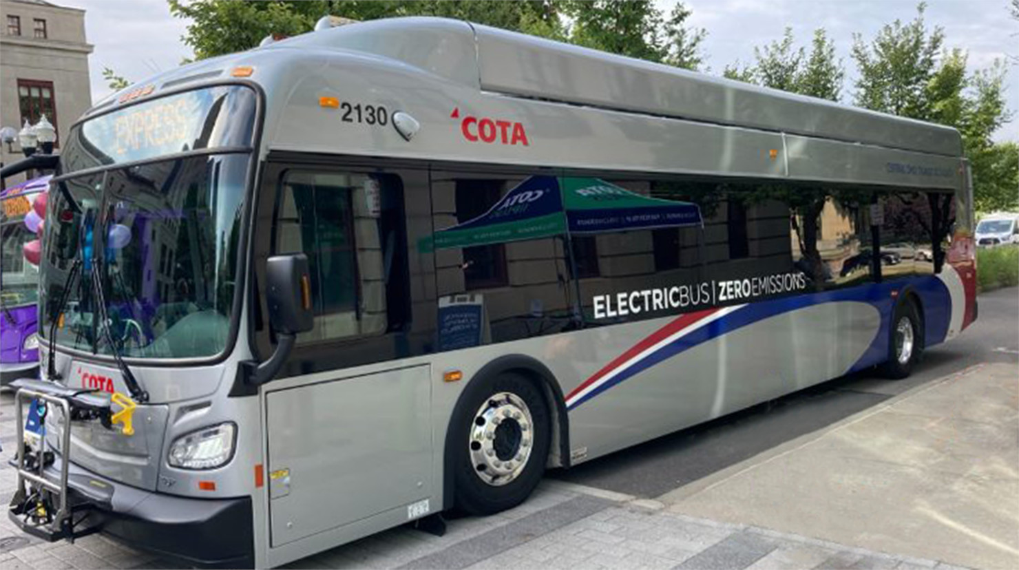 NFI New Flyer Xcelsior electric bus COTA 2023