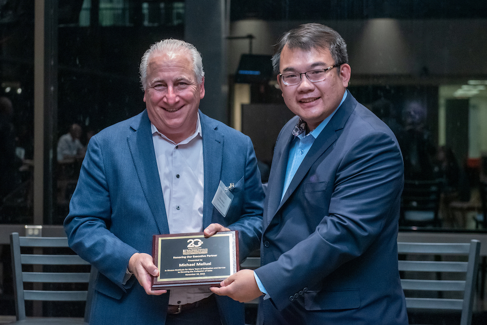 Michael Mellusi, vice president, Sales, Workplace Technologies and Services, Canon Solutions America, Inc. was recognized by William Paterson University for his contributions to the sales profession.