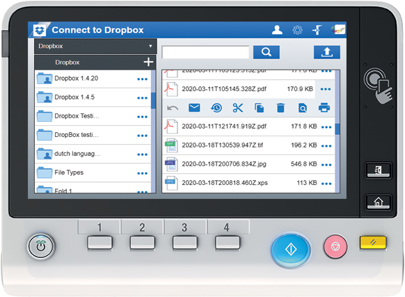 Konica Minolta's updated bizhub® Connector for Dropbox app’s advanced features support Dropbox Business as well as additional functionality.