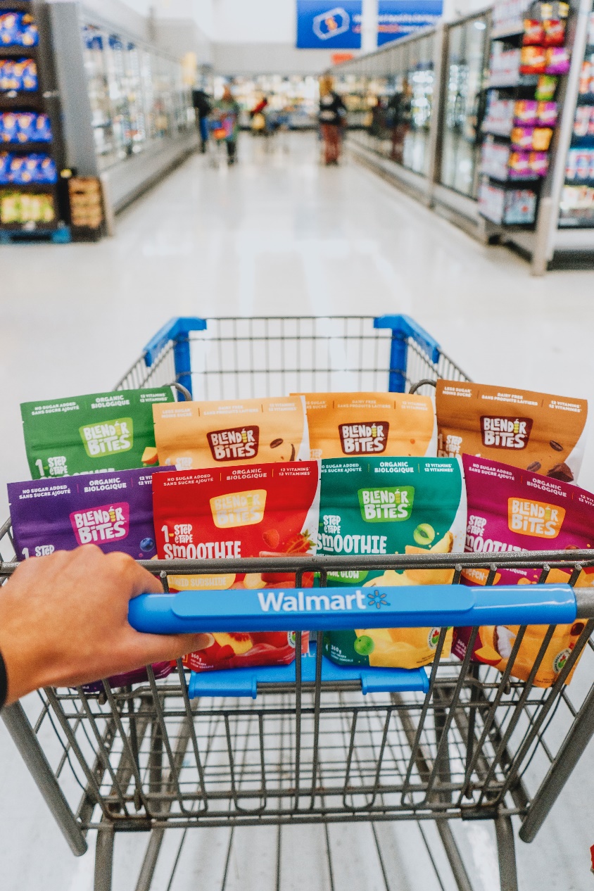 Blender Bites Hits Shelves of Walmart Canada After Successful Commercialization of its 1-step Frappe
