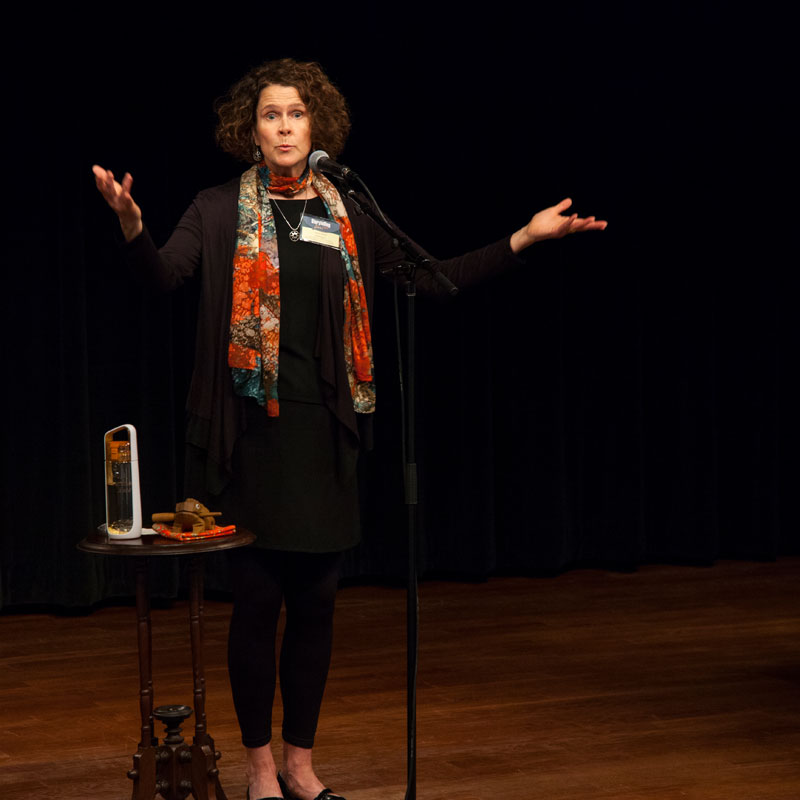 Ingrid Nixon, one of the five featured storytellers at the 2019 Forest Storytelling Festival in Port Angeles, WA