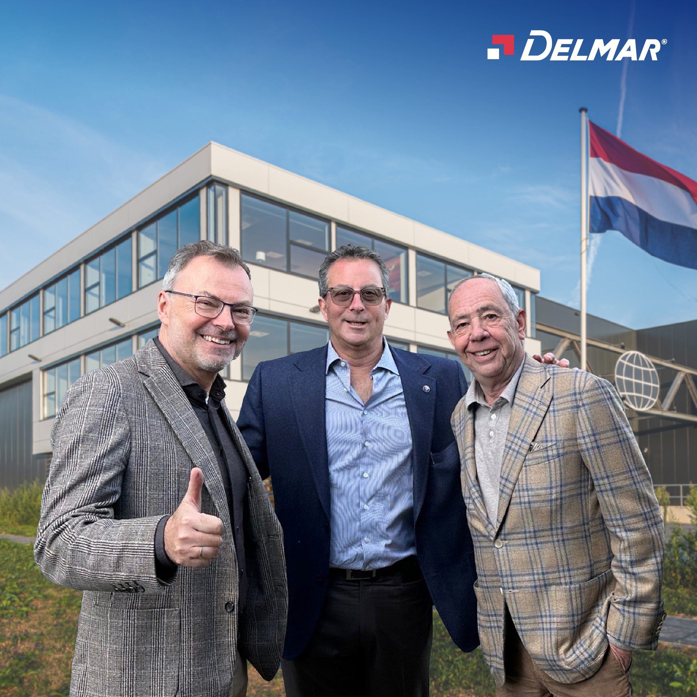 Van links naar rechts: Jörg Töpfer, Managing Director, Intervracht Nederland BV, Robert Cutler, President en CEO van The Delmar Group en Mike Wagen, C