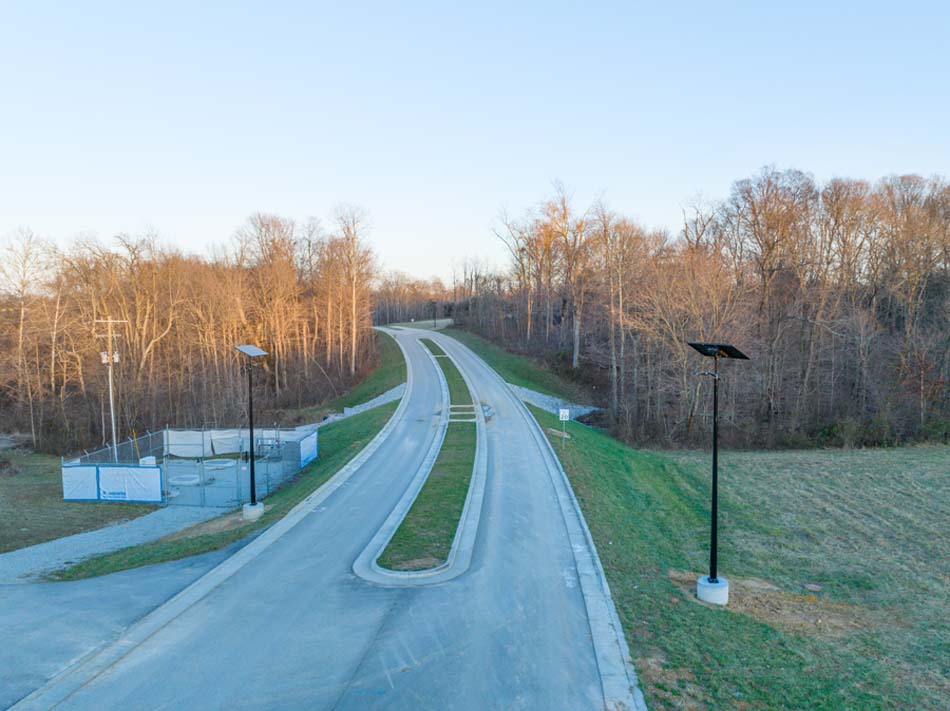 Solar Street Lights on Innovation Parkway