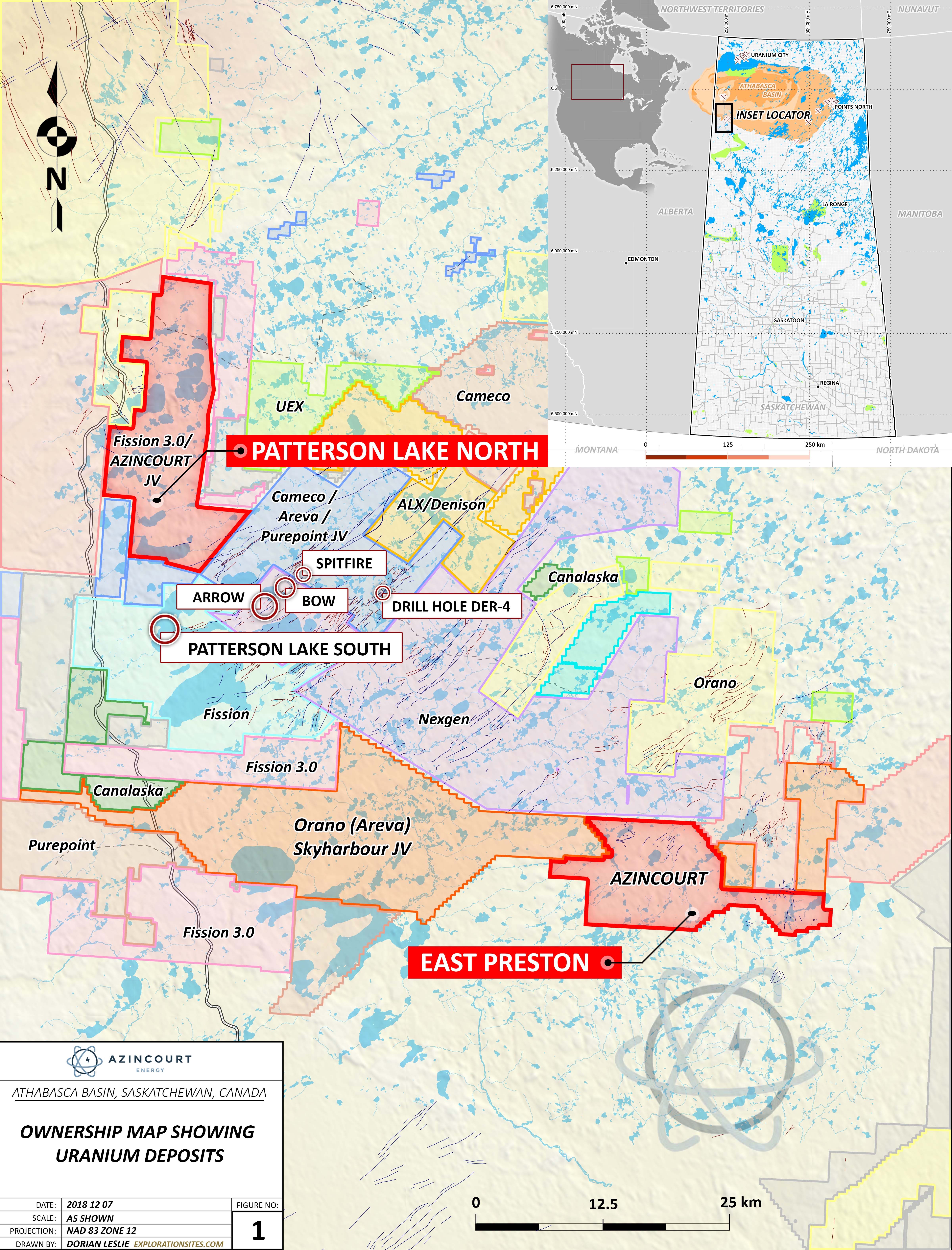 Figure 2 Project Location – Western Athabasca Basin, Saskatchewan, Canada