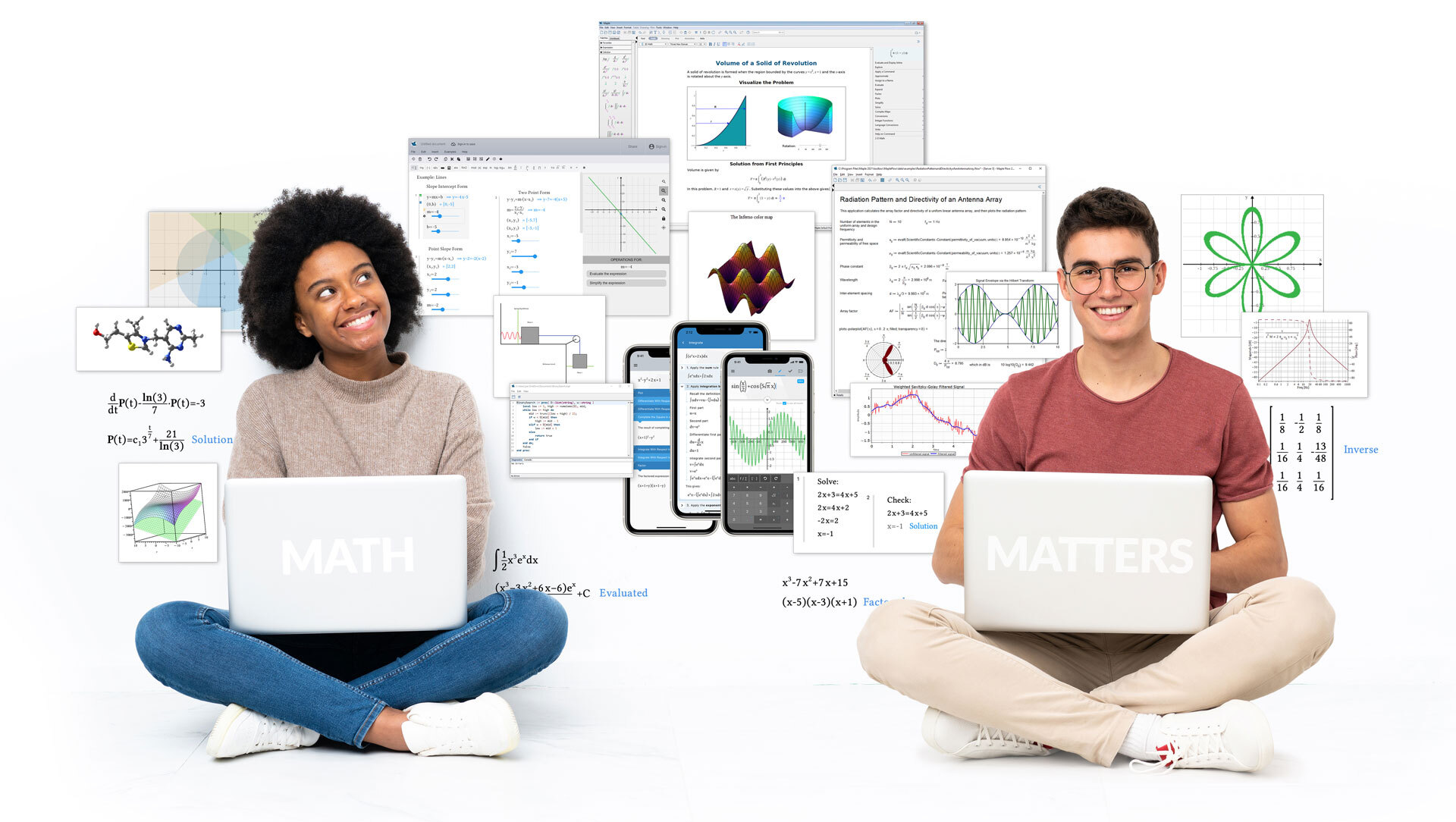 La suite Mathématique de Maplesoft permet d'engager et de motiver les élèves, de surmonter l'anxiété liée aux mathématiques, d'inculquer, de renforcer et d'évaluer la compréhension réelle, et de gérer les différents niveaux de préparation des élèves.