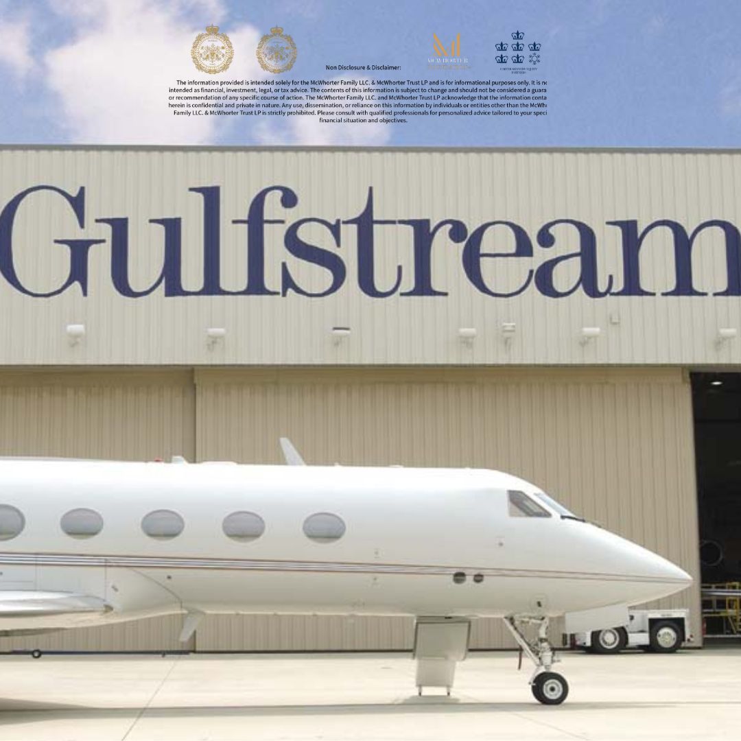 C.K. McWhorter Endows Gulfstream Aerospace with Prestigious McWhorter Family Trust Warrant for Excellence in Sustainable Luxury Aviation