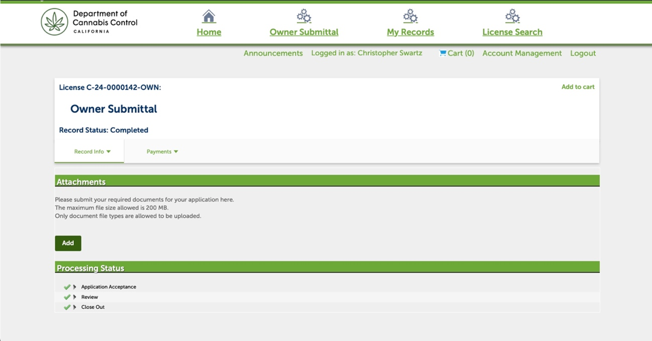 $RWGI Cannabis Distribution Licensing Record Updated to Complete