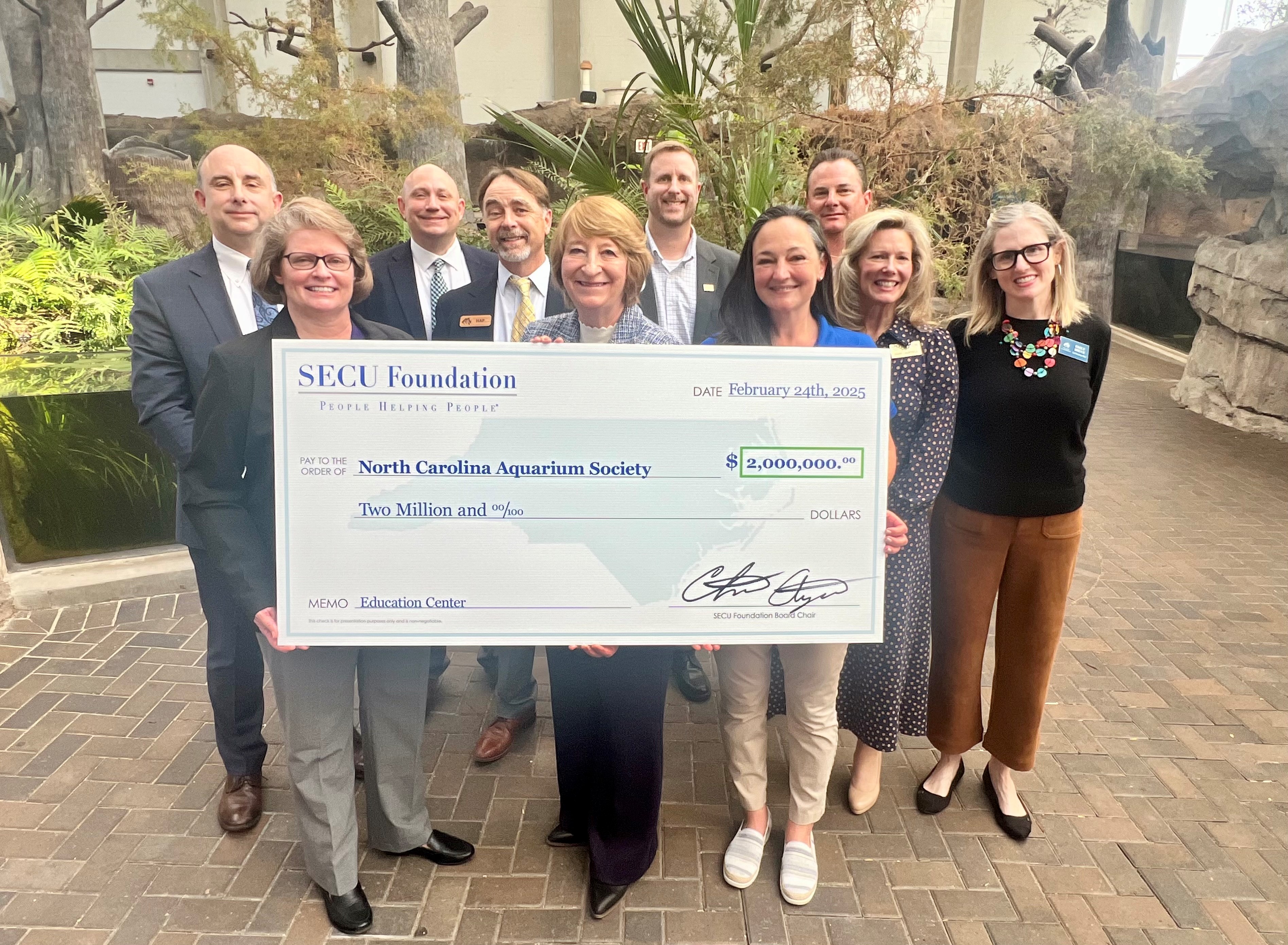 SECU Foundation Awards $2 Million Grant to Support Expansion of the North Carolina Aquarium at Fort Fisher