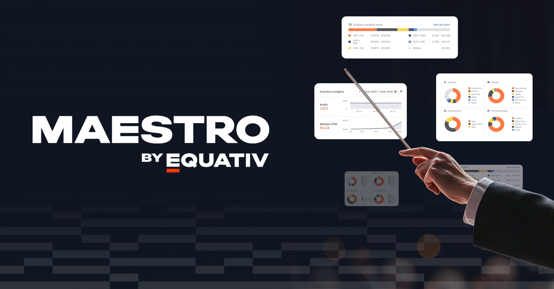 Maestro: Maestro by Equativ: the most intuitive platform to curate and activate sophisticated targeting solutions to deliver high-performing, low-carbon, omnichannel ad campaigns with complete control.