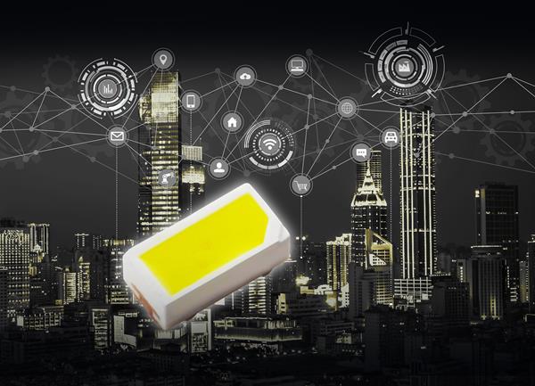 ROHM's new CSL1104WB ultra-compact, high luminous intensity white chip LEDs are optimized for applications requiring high brightness white light emission.