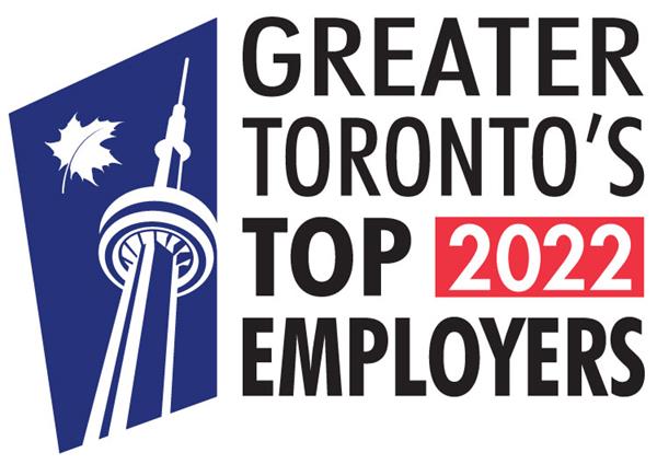 Greater Toronto Top Employer announcement for 2022