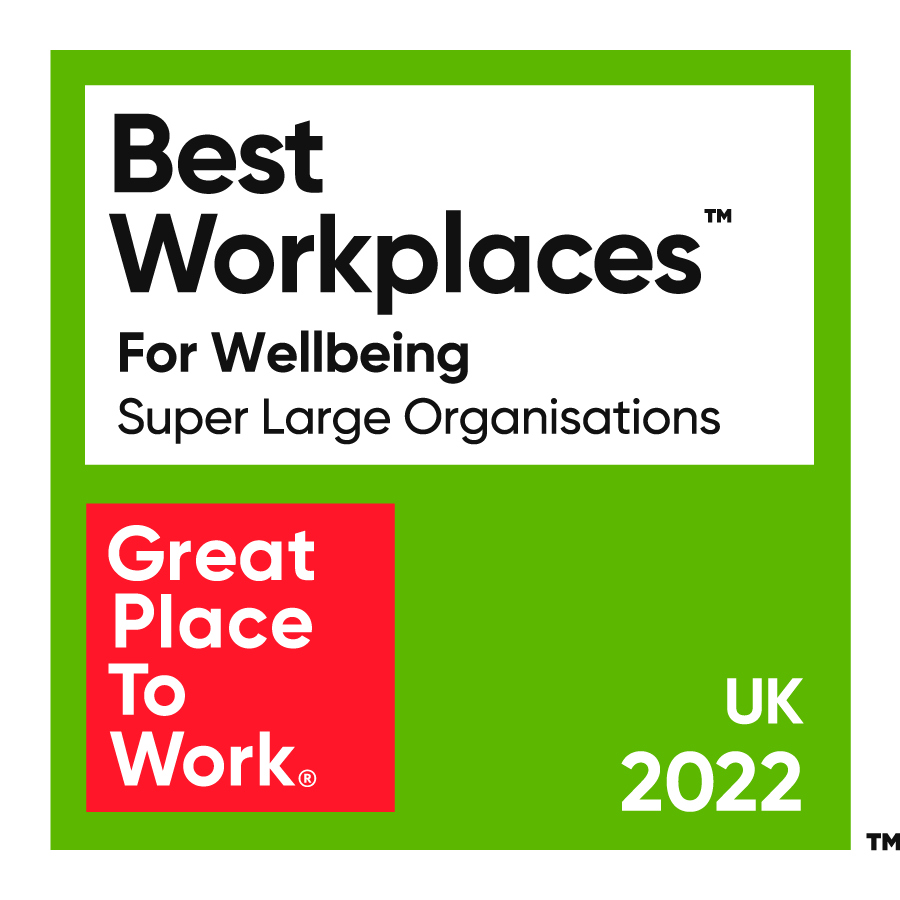 Great Place to Work® UK's Best Workplaces for Wellbeing™ Badge