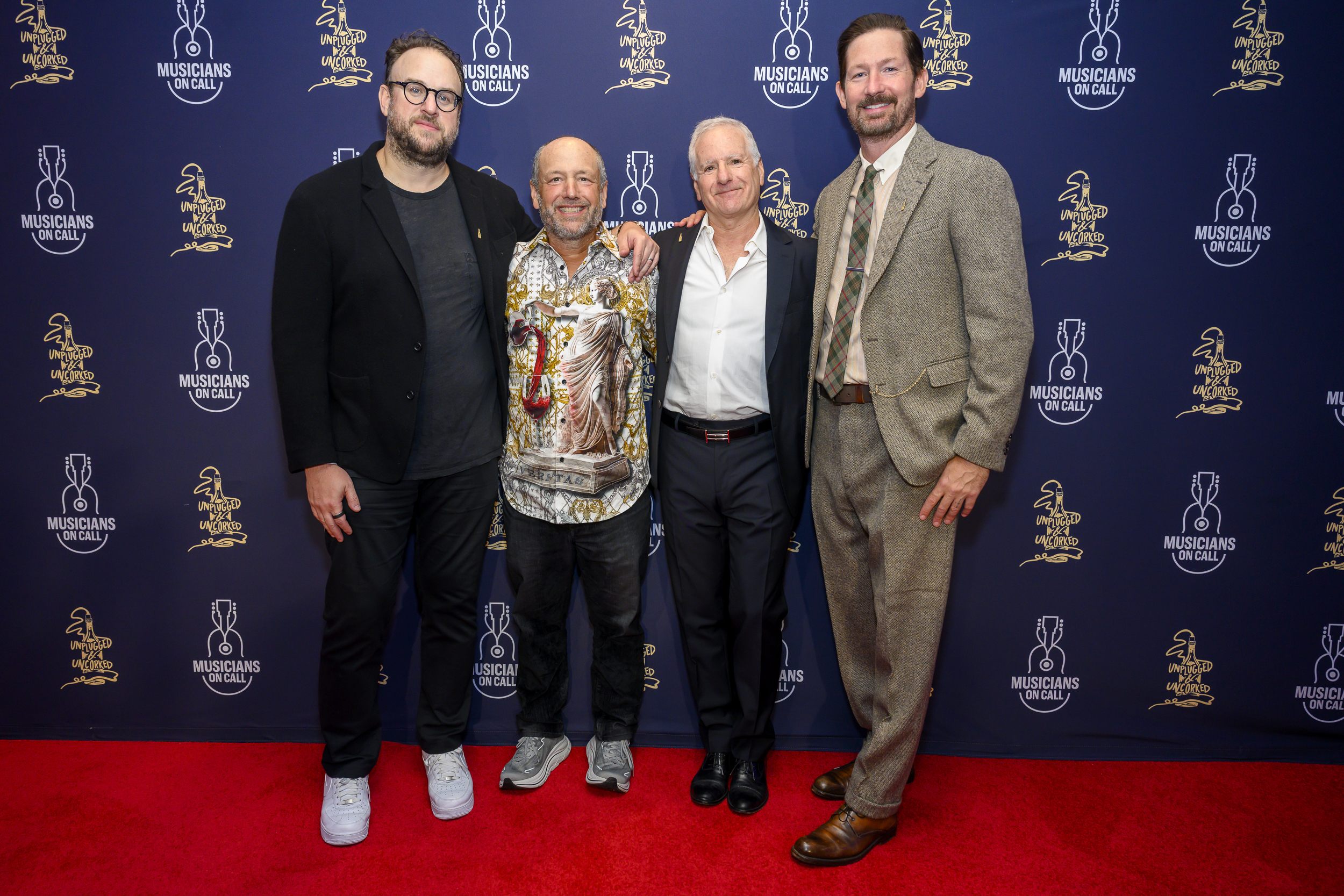 Rich Schaefer, Michael Dorf, Glenn Nordlinger and Pete Griffin 2025 Unplugged and Uncorked