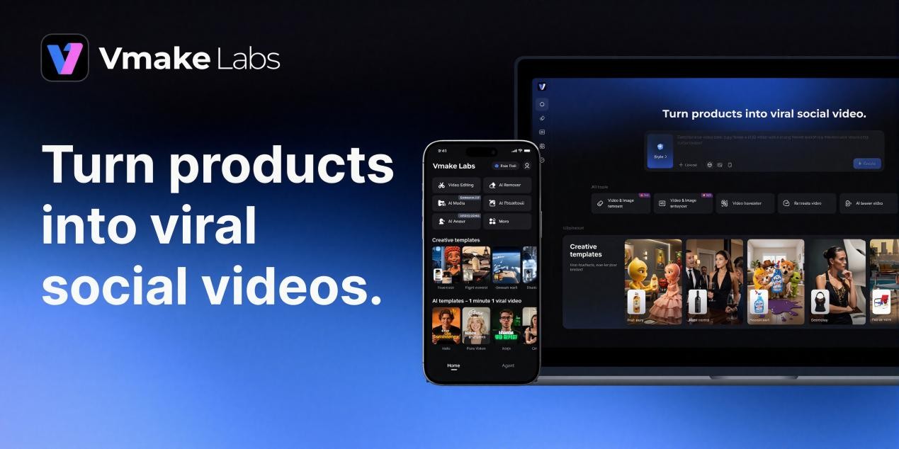 Vmake AI Becomes Vmake Labs, Introducing a Social Video Studio for Brands and Creators