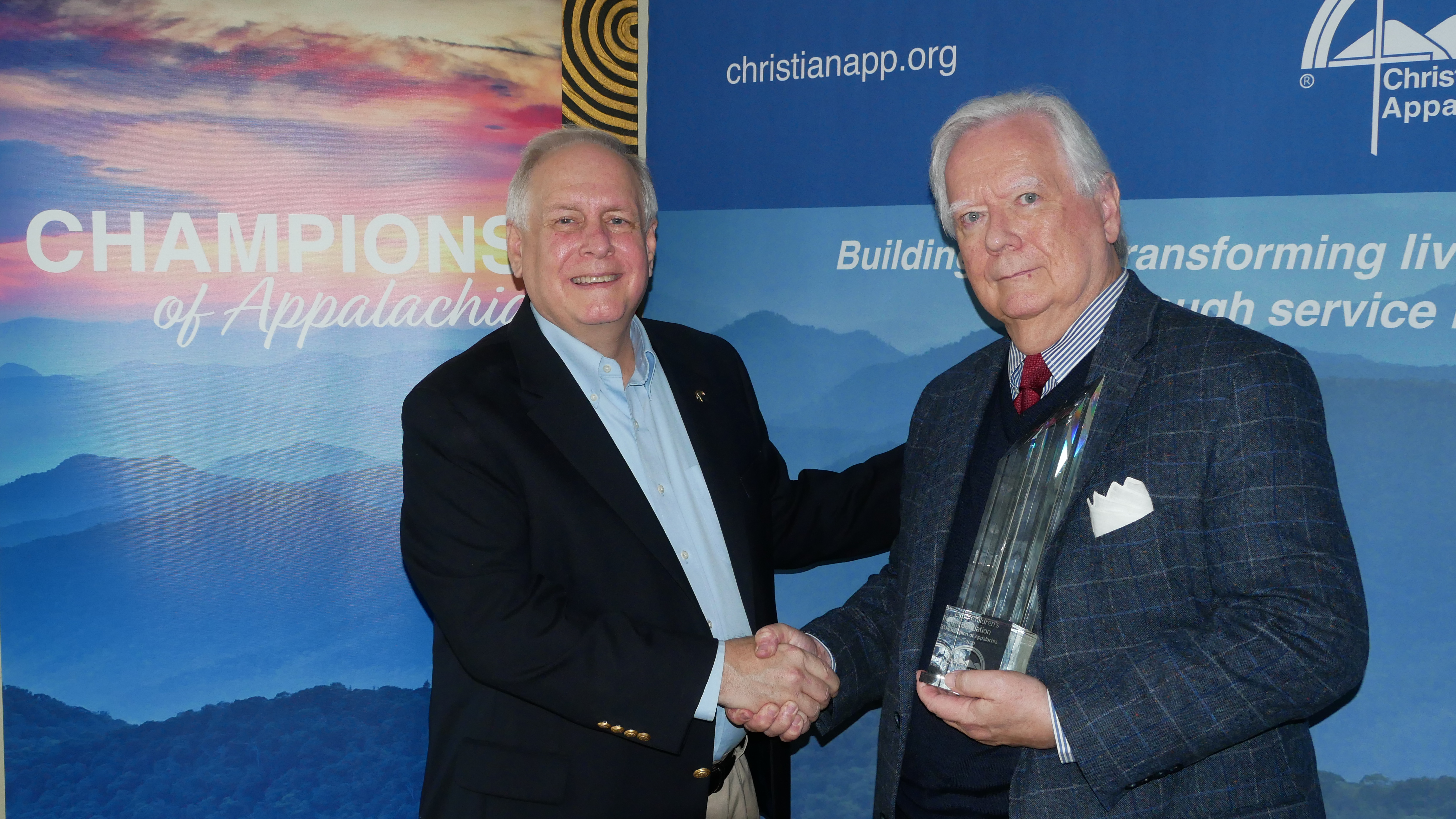 Christian Appalachian Project (CAP) has selected the Elgin Children’s Foundation as its 2020 Champions of Appalachia. Wm Paul Phillips, general counsel, accepted on behalf of the foundation. The award was presented by Guy Adams, president/CEO of CAP.