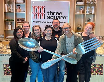 Associa Nevada North volunteers at Three Square food bank.