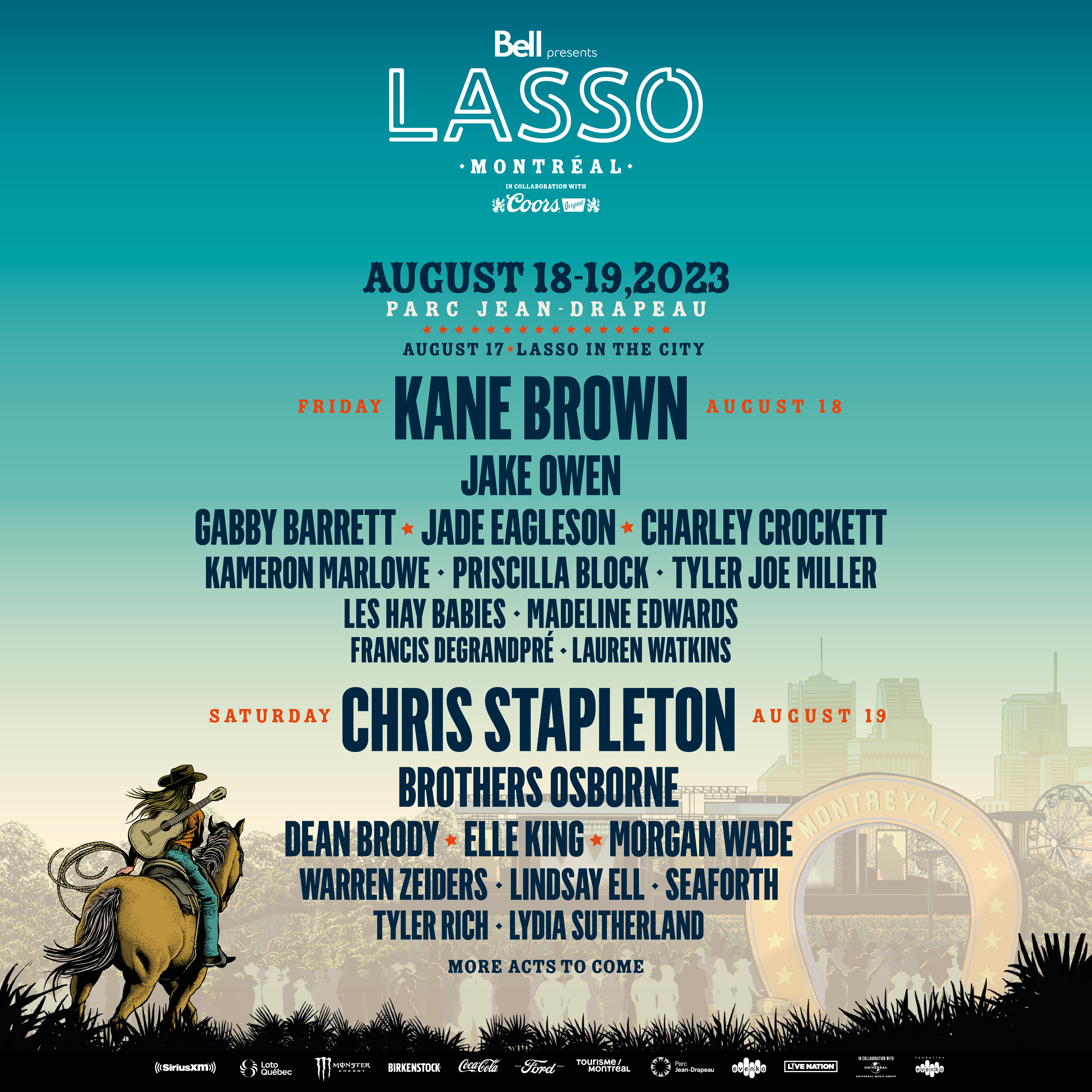 Full line up LASSO 2023