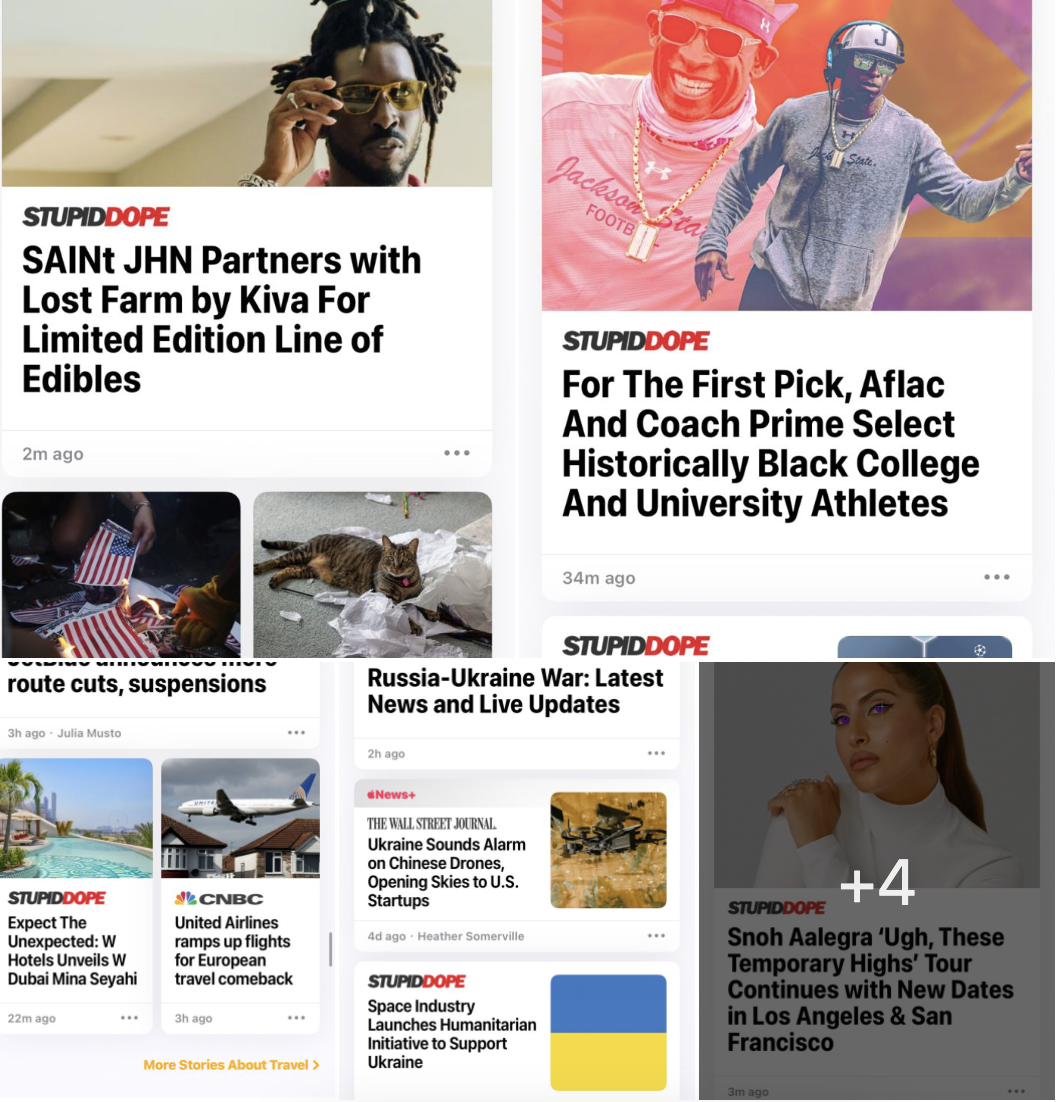 stupidDOPE Cannabis & Lifestyle Content in Apple News