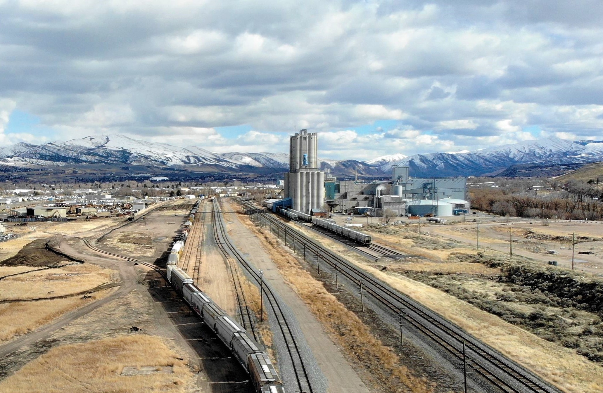 Union Pacific's Pocatello, ID rail yard where Savage will build and operate the Savage Railport – Southern Idaho, the state's first intermodal rail terminal.