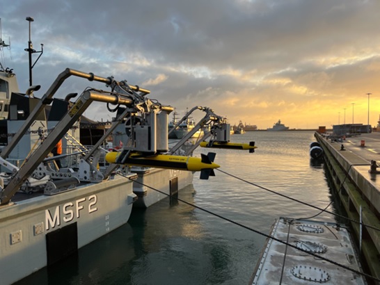 Figure 3: Kraken KATFISH on MSF drone vessels