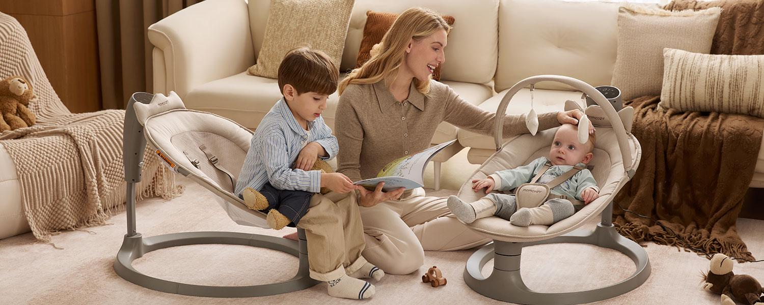 MOMCOZY INTRODUCES 2-IN-1 ELECTRIC BABY SWING  REDESIGNED TO LAST