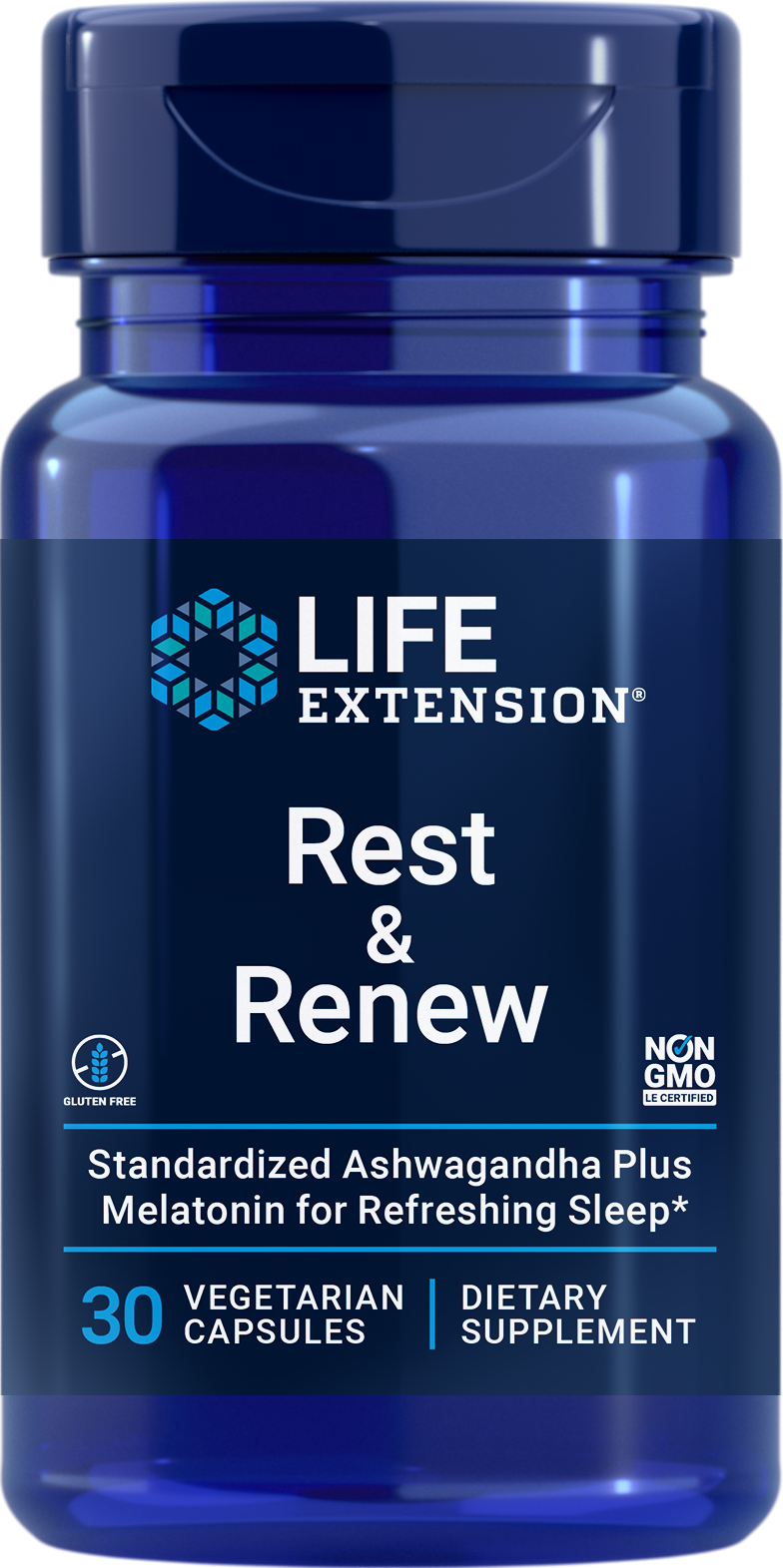 Life Extension new Rest and Renew supplement non-GMO vegetarian gluten free