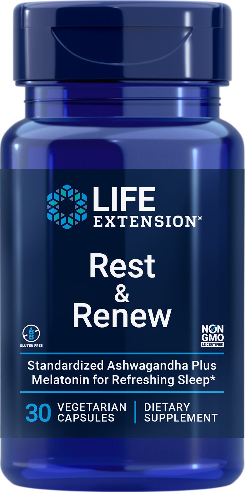 Life Extension new Rest and Renew supplement non-GMO vegetarian gluten free