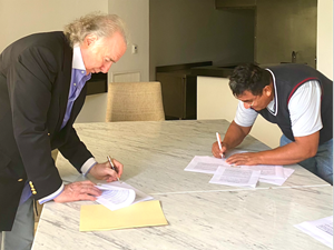 Mr.  Petty and Franklin’s Vice President of Operations in Bolivia, Fernando Freudenthal, signed a Letter of Intent